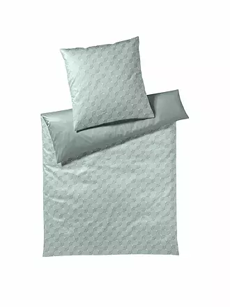 JOOP | Satin Bettwäsche Cornflower 2x 70x90cm / 200x200cm Aqua Foam | 
